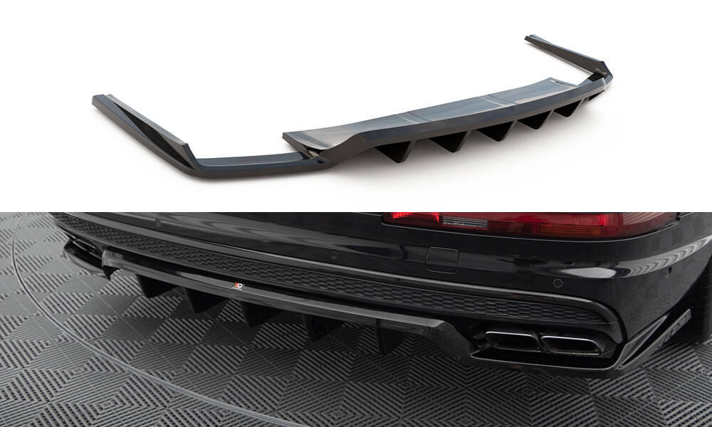 Baksplitter med diffuser Audi SQ7 mk2 2016 - 2019 | Glossy Black Edition – bilde 2