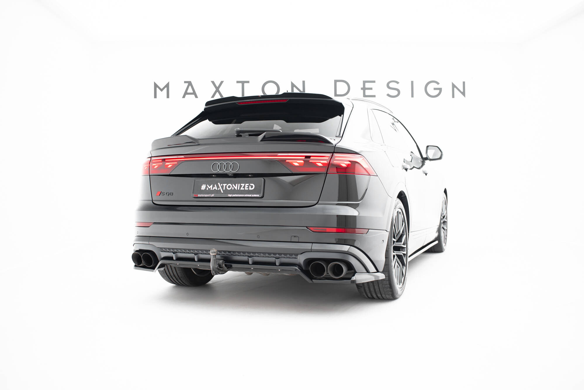 Baksplitter med diffuser Audi (SQ8/Q8) I Facelift 2023 - | Glossy Black Edition V2 – bilde 4