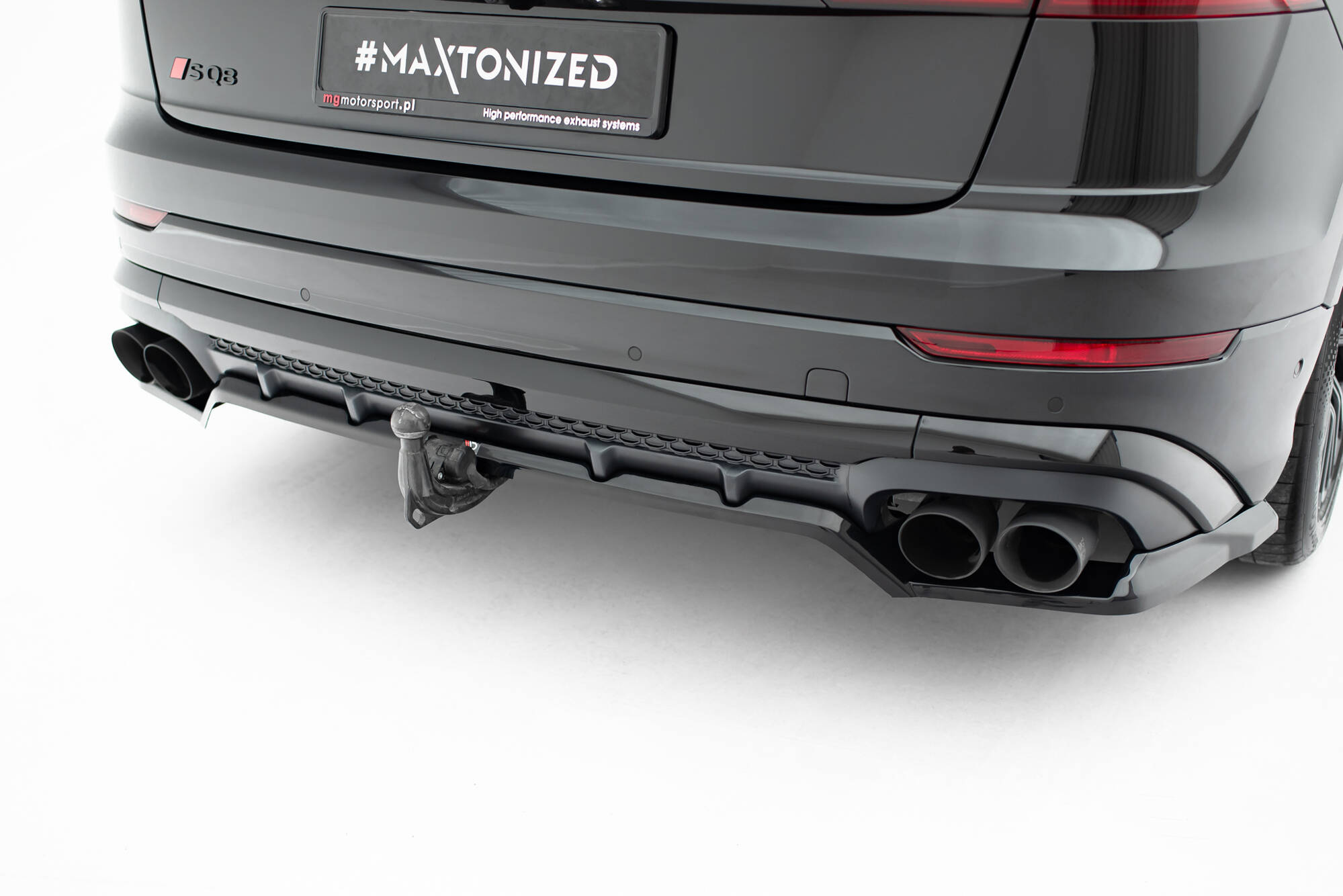 Baksplitter med diffuser Audi (SQ8/Q8) I Facelift 2023 - | Glossy Black Edition V2 – bilde 5