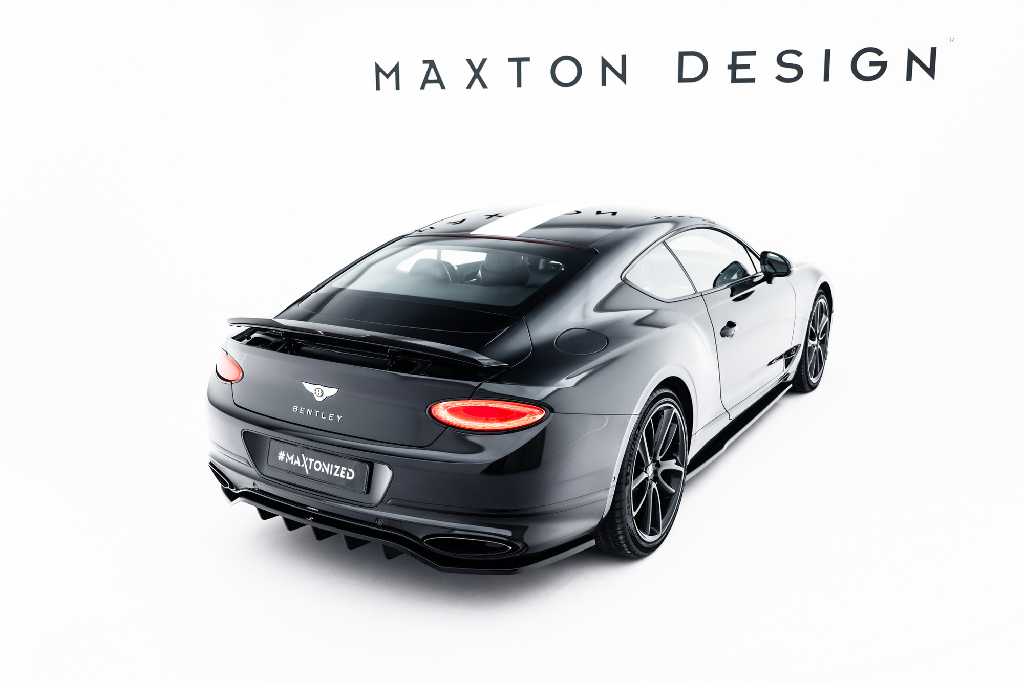 Baksplitter med diffuser Bentley Continental GT III 2018 - 2023  | Glossy Black Edition – bilde 3