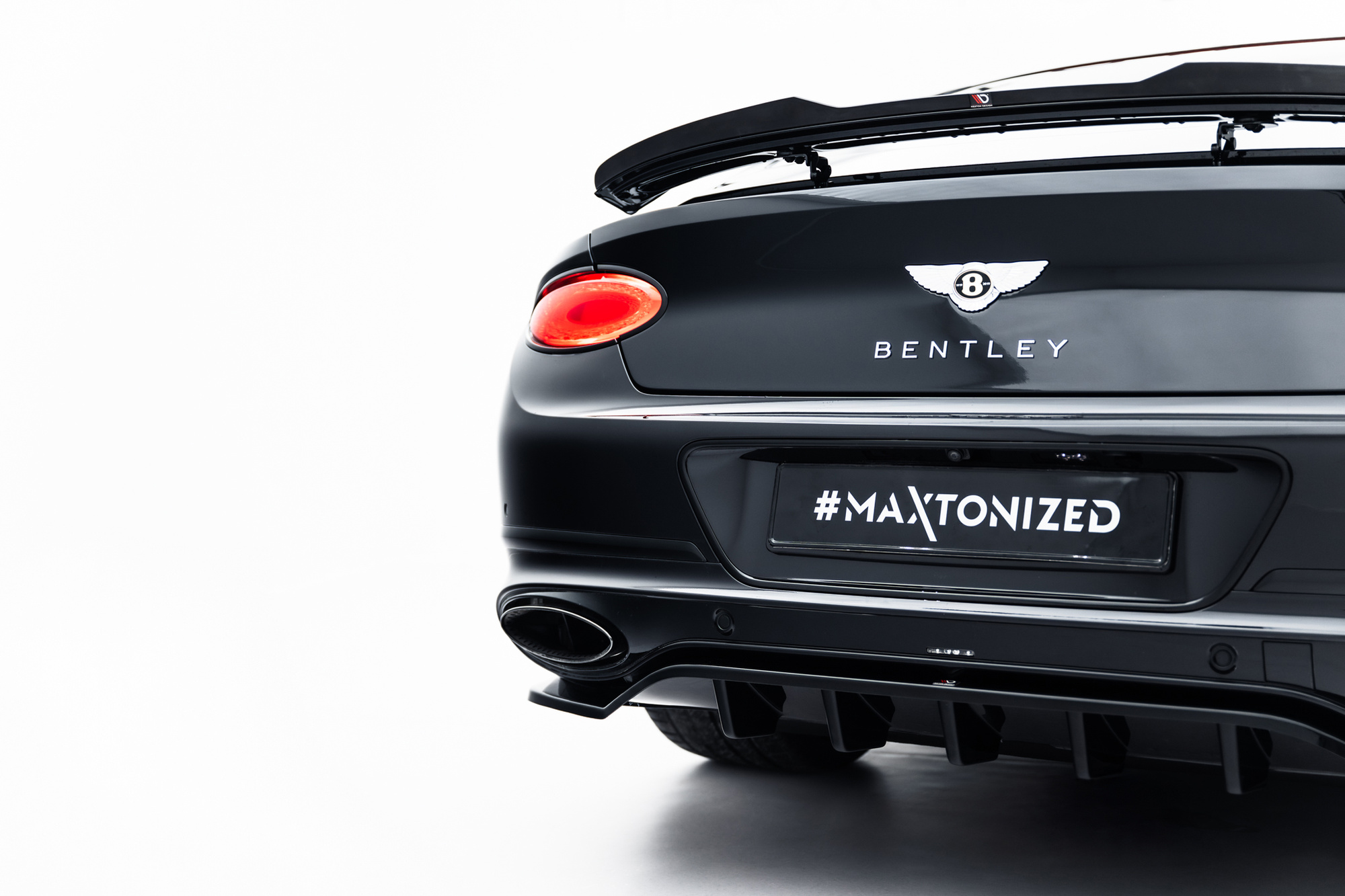 Baksplitter med diffuser Bentley Continental GT III 2018 - 2023  | Glossy Black Edition – bilde 4