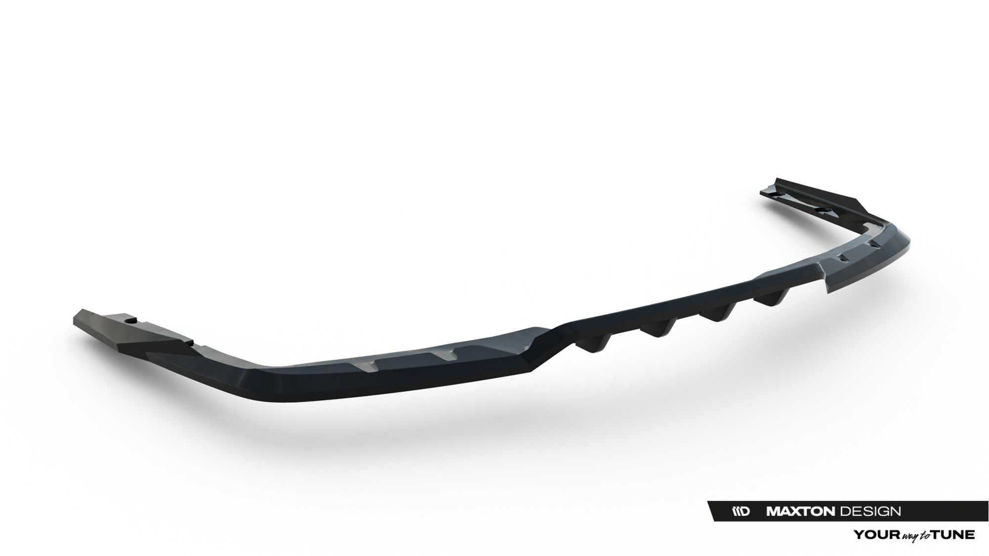 Baksplitter med diffuser BMW 2 M-Pack Gran Coupe (F74) 2024 ->  | Glossy Black Edition – bilde 5