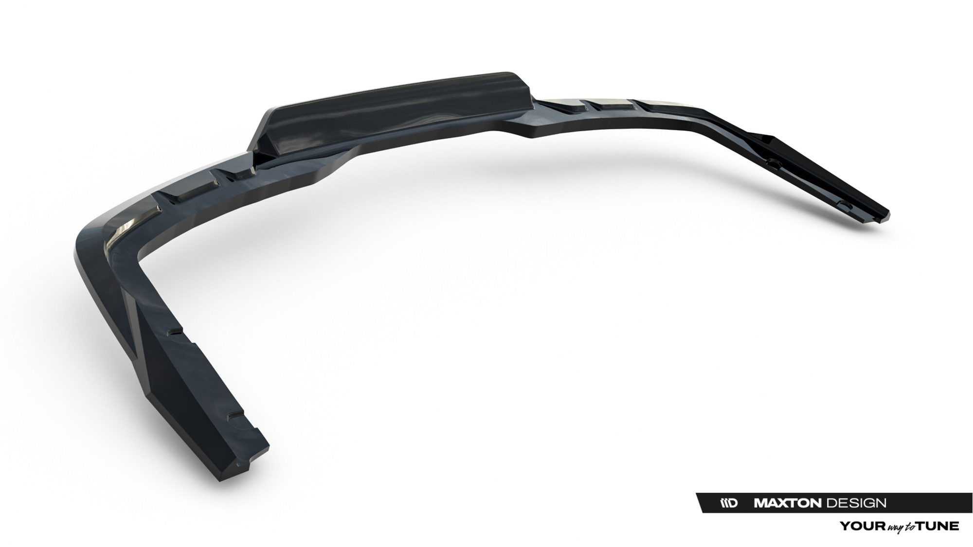 Baksplitter med diffuser BMW 2 M-Pack Gran Coupe (F74) 2024 ->  | Glossy Black Edition – bilde 6