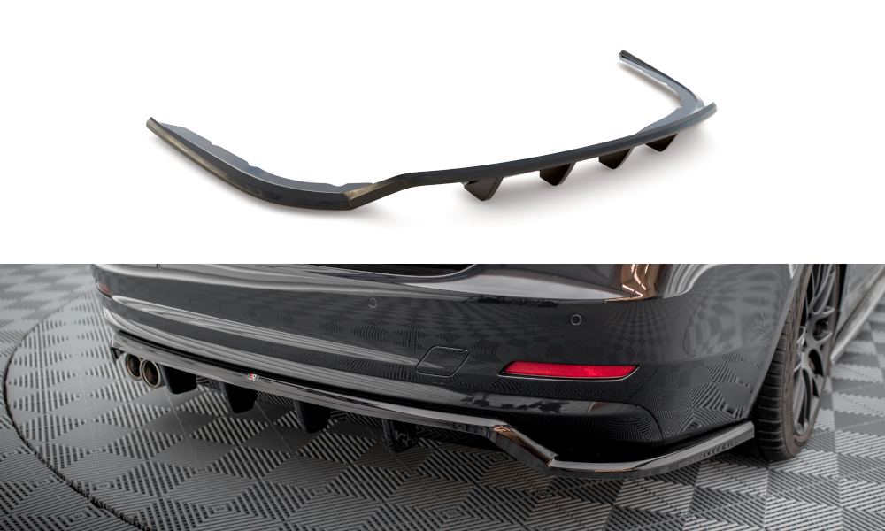 Baksplitter med diffuser BMW 4 Gran Coupe (F36) 2014-2017 | Glossy Black Edition – bilde 3