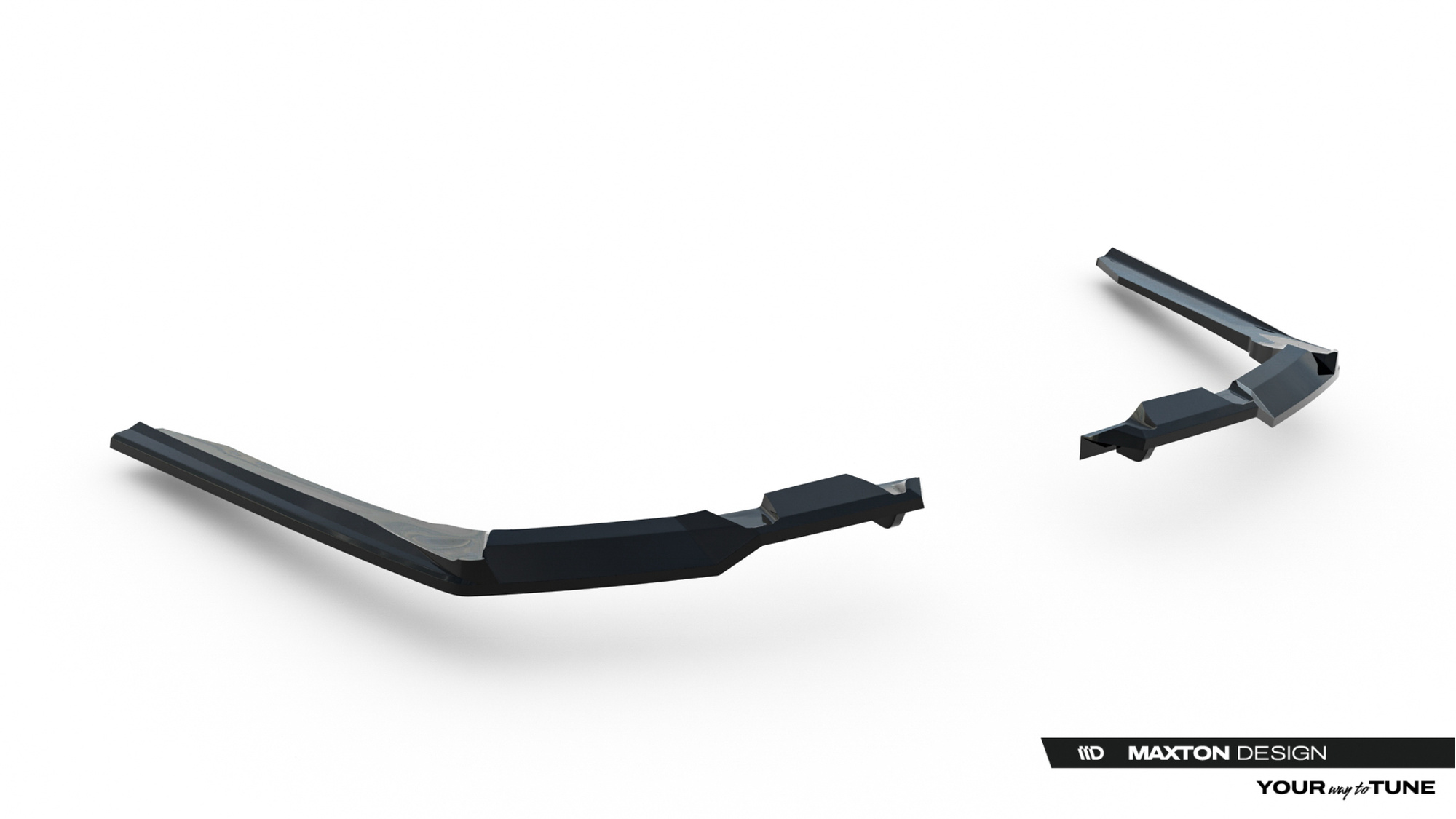 Baksplitter med diffuser BMW (5/i5) M-Pack (G60/G61) 2023 ->   | Glossy Black Edition V2 – bilde 7