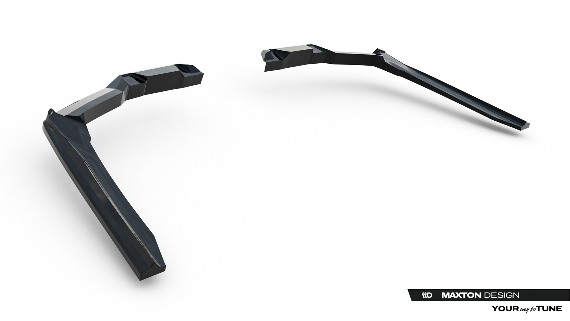 Baksplitter med diffuser BMW (5/i5) M-Pack (G60/G61) 2023 ->   | Glossy Black Edition V2 – bilde 8