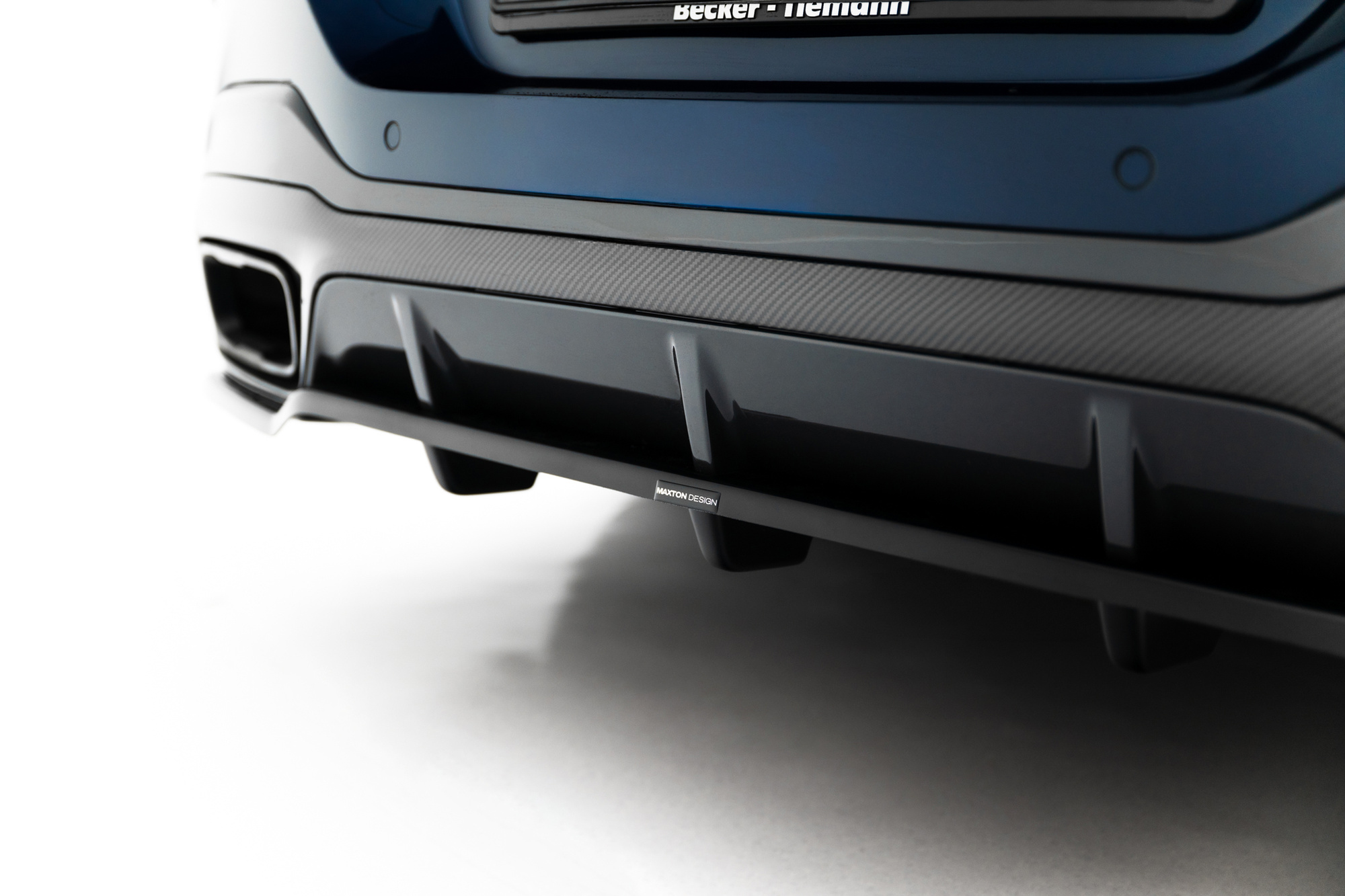 Baksplitter med diffuser BMW 8 Gran Coupe M-Pack (G16) 2018 - 2025 | Glossy Black Edition – bilde 5