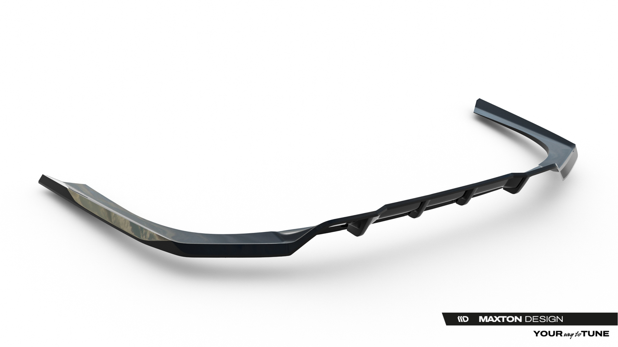 Baksplitter med diffuser BMW I7 (xDrive60/eDrive50) M-Pack (G70) / (740d/750e) xDrive M-Pack G70 2022 -> | Glossy Black Edition V2 – bilde 6