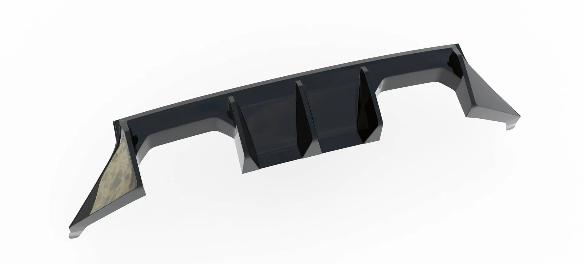 Baksplitter med diffuser BMW M2 (G87) 2023 -> | V.1 Glossy Black Edition – bilde 9