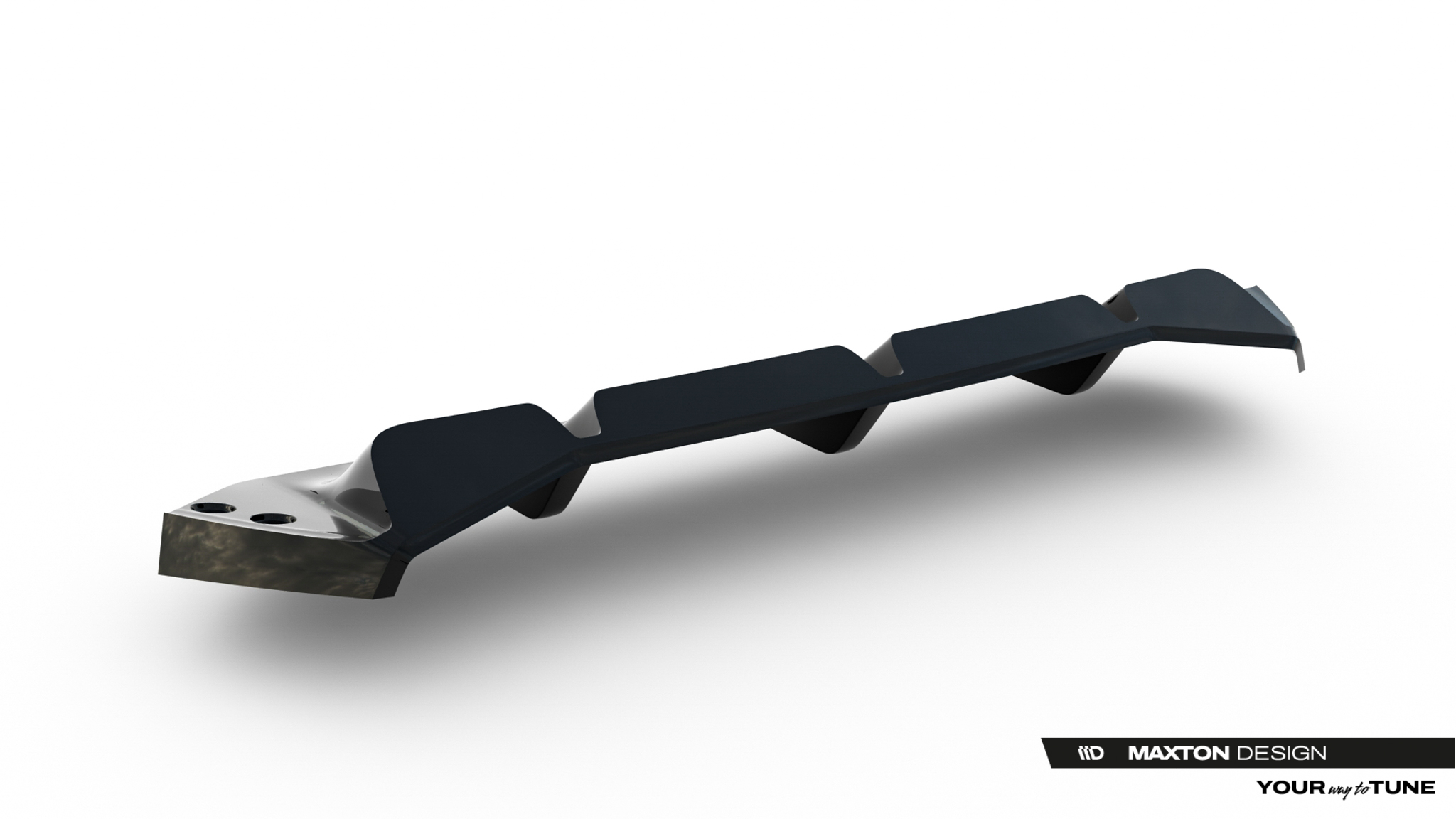 Baksplitter med diffuser BMW M5 (F90) 2017 - 2024  | Glossy Black Edition – bilde 5