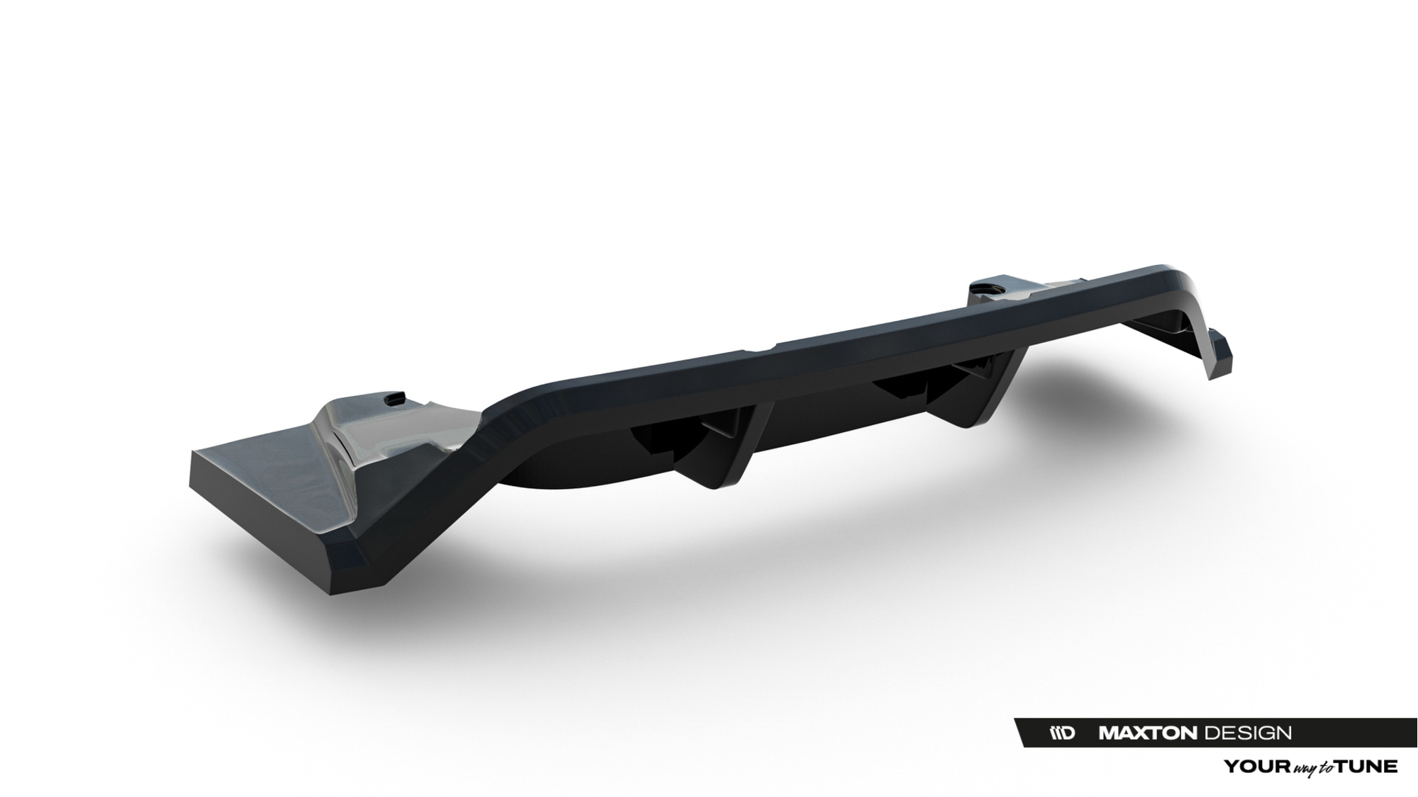Baksplitter med diffuser BMW X1 M35i (U11) 2022 ->  | Glossy Black Edition – bilde 6