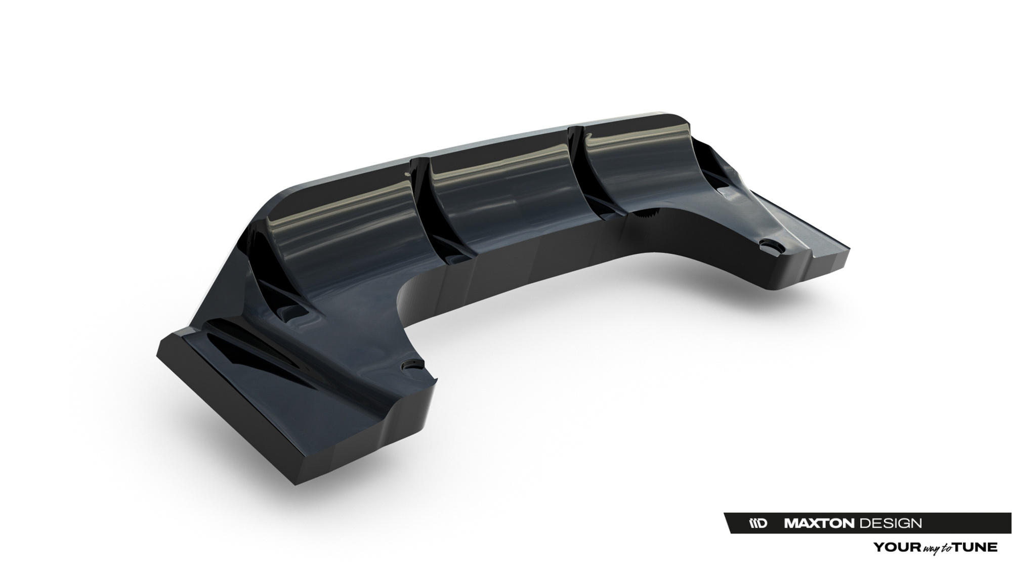 Baksplitter med diffuser BMW X1 M35i (U11) 2022 ->  | Glossy Black Edition – bilde 7