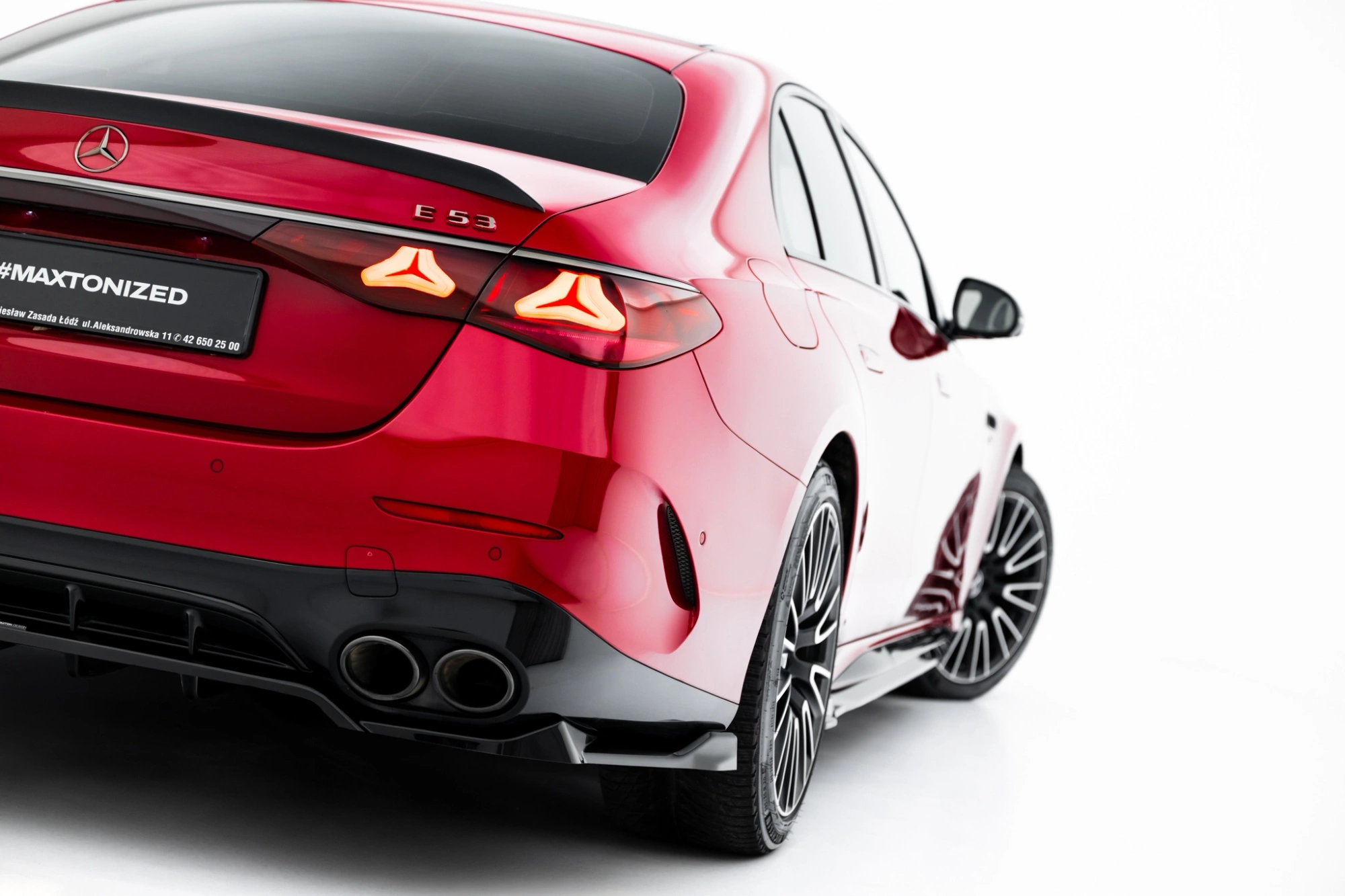 Baksplitter med diffuser BMW X2 / iX2 (U10) M-Pack 2023 -> | Glossy Black Edition – bilde 3