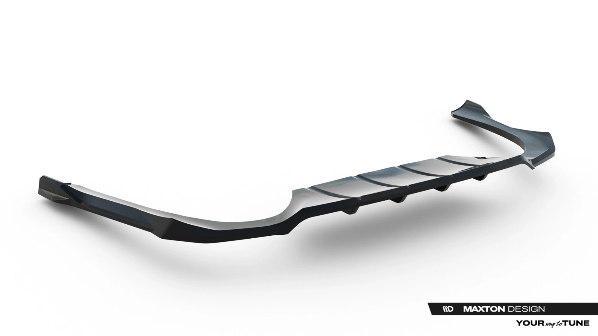 Baksplitter med diffuser BMW X2 / iX2 (U10) M-Pack 2023 -> | Glossy Black Edition – bilde 6
