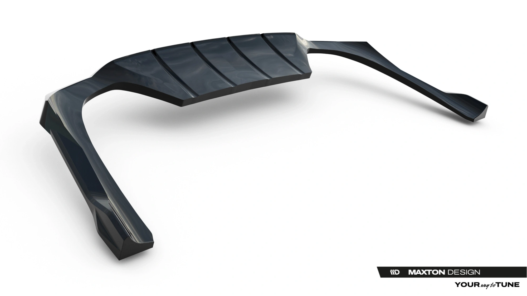 Baksplitter med diffuser BMW X2 / iX2 (U10) M-Pack 2023 -> | Glossy Black Edition – bilde 7