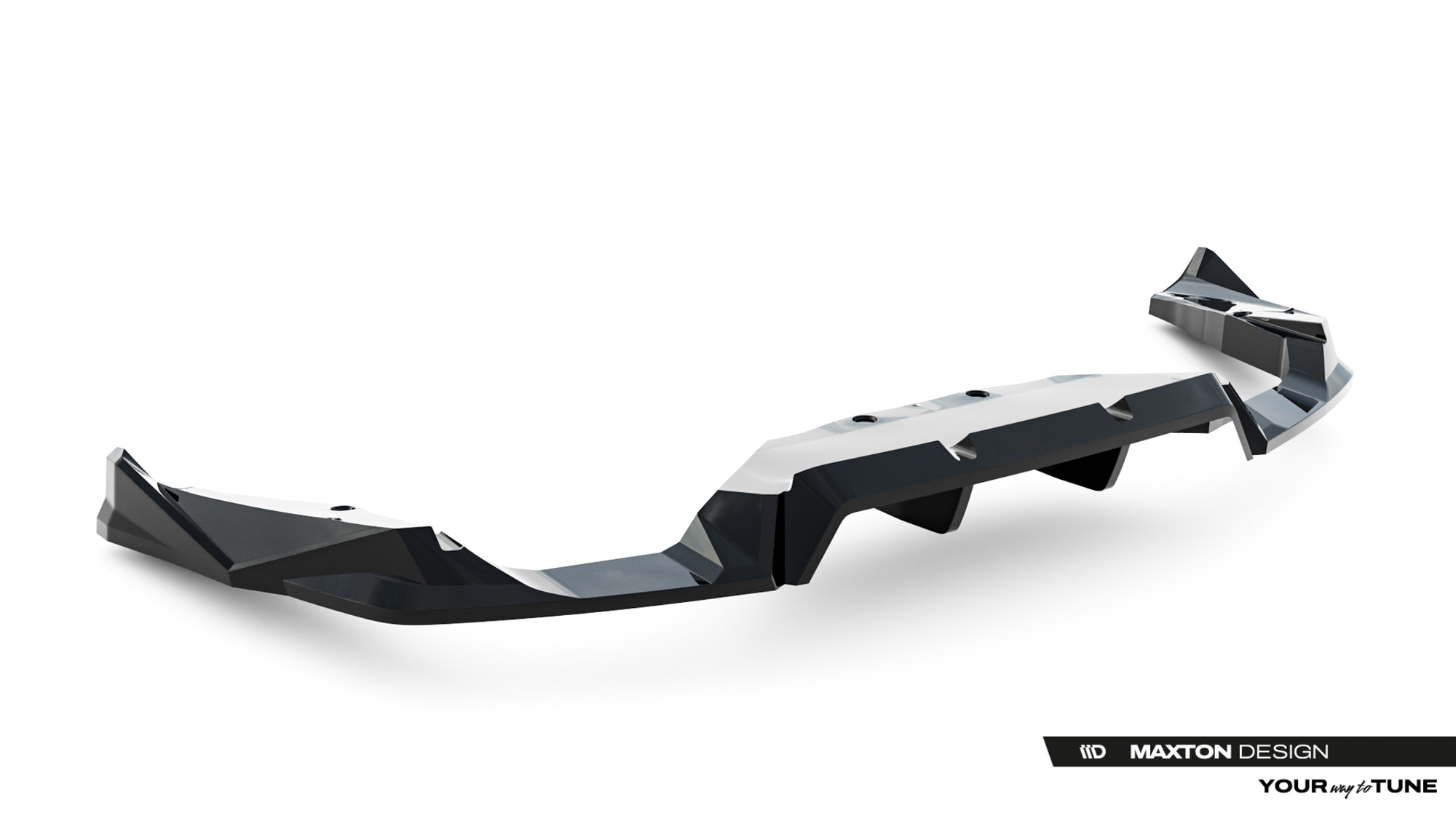 Baksplitter med diffuser BMW X2 M35i (U10) 2023 ->  | Glossy Black Edition – bilde 7