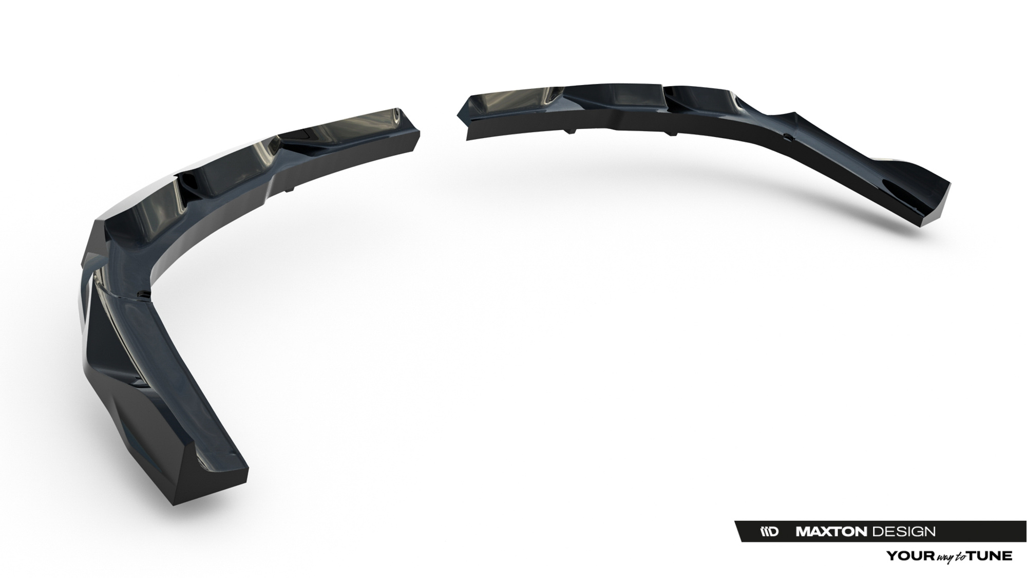 Baksplitter med diffuser BMW X3 M-Pack (G45) 2024 -> | Glossy Black Edition – bilde 7