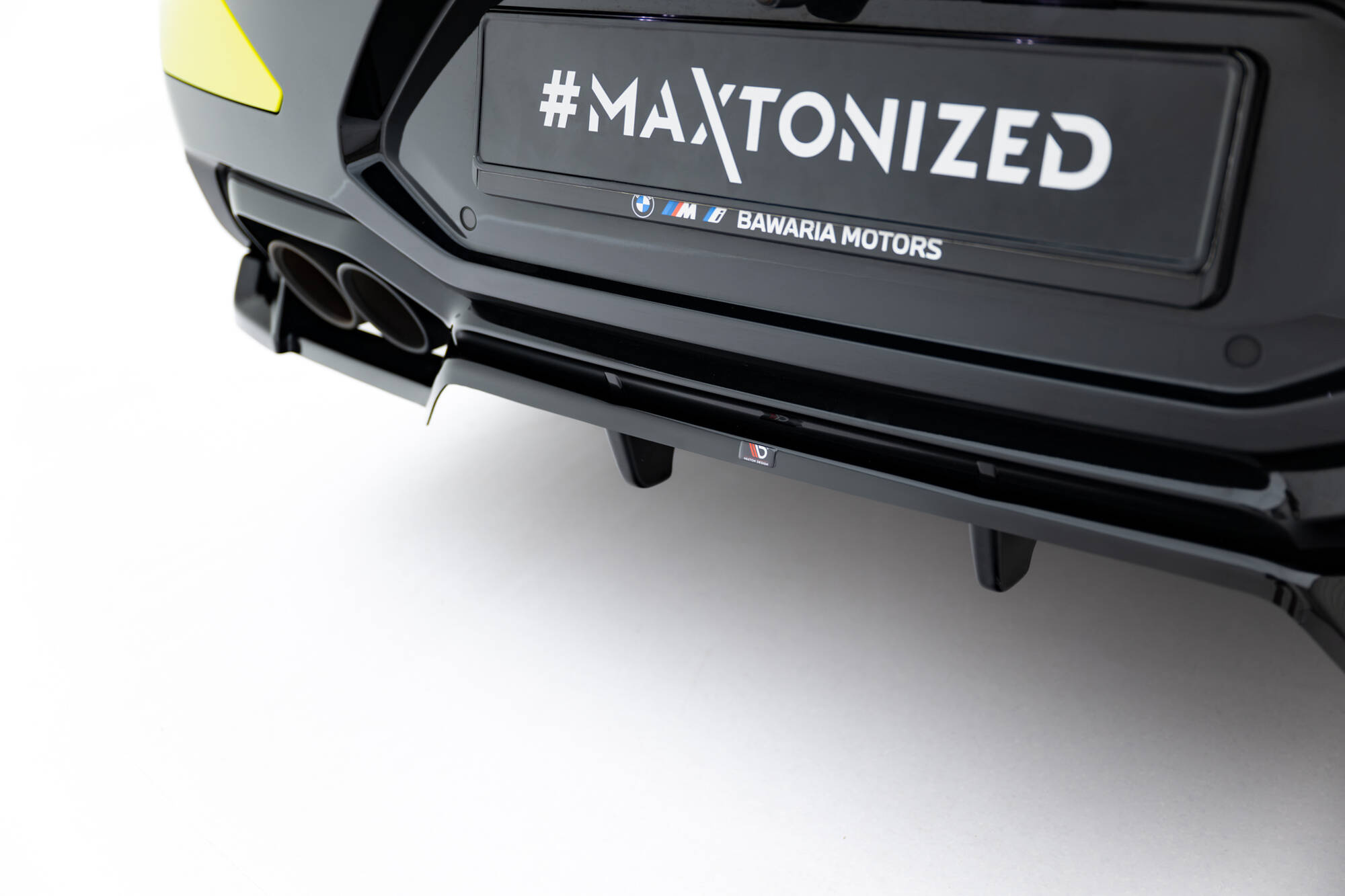 Baksplitter med diffuser BMW X4M (F98) Facelift 2021 ->  | Glossy Black Edition – bilde 5