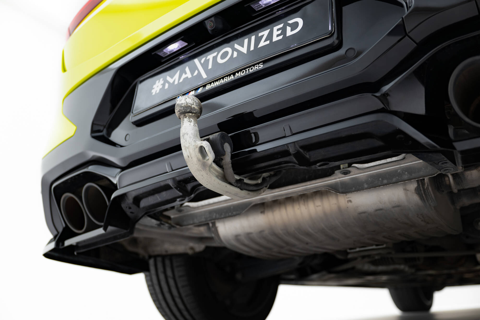 Baksplitter med diffuser BMW X4M (F98) Facelift 2021 ->  | Glossy Black Edition – bilde 6