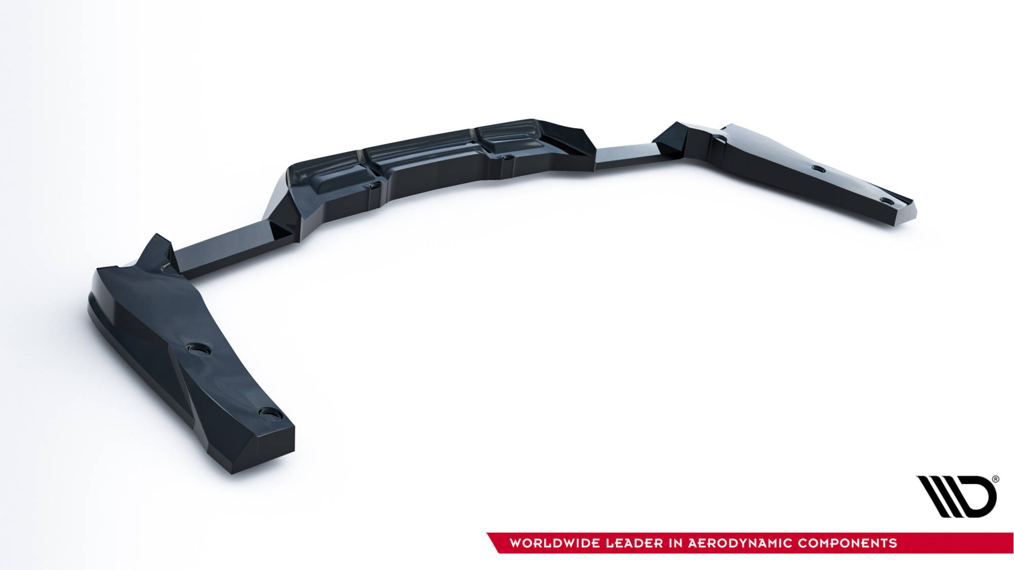 Baksplitter med diffuser BMW X4M (F98) Facelift 2021 ->  | Glossy Black Edition – bilde 8