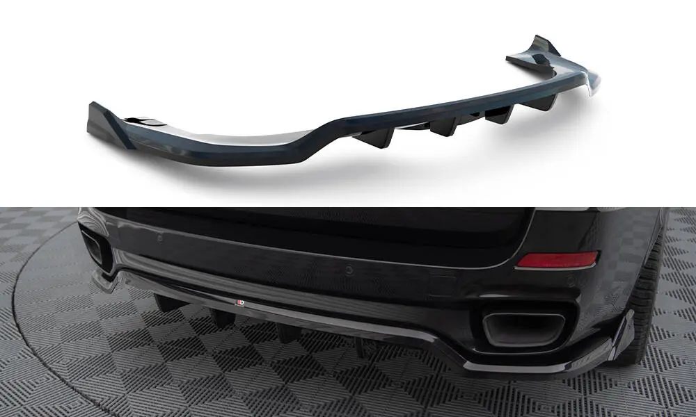 Baksplitter med diffuser BMW X5 (F15) M-Pakke 2013 - 2018 | Glossy Black Edition – bilde 2