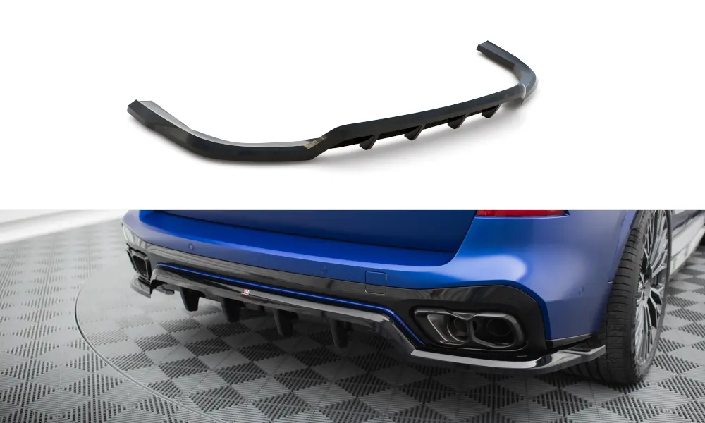 Baksplitter med diffuser BMW X5 (G05) M-Pakke Facelift 2023 - > | V.1 Glossy Black Edition – bilde 3