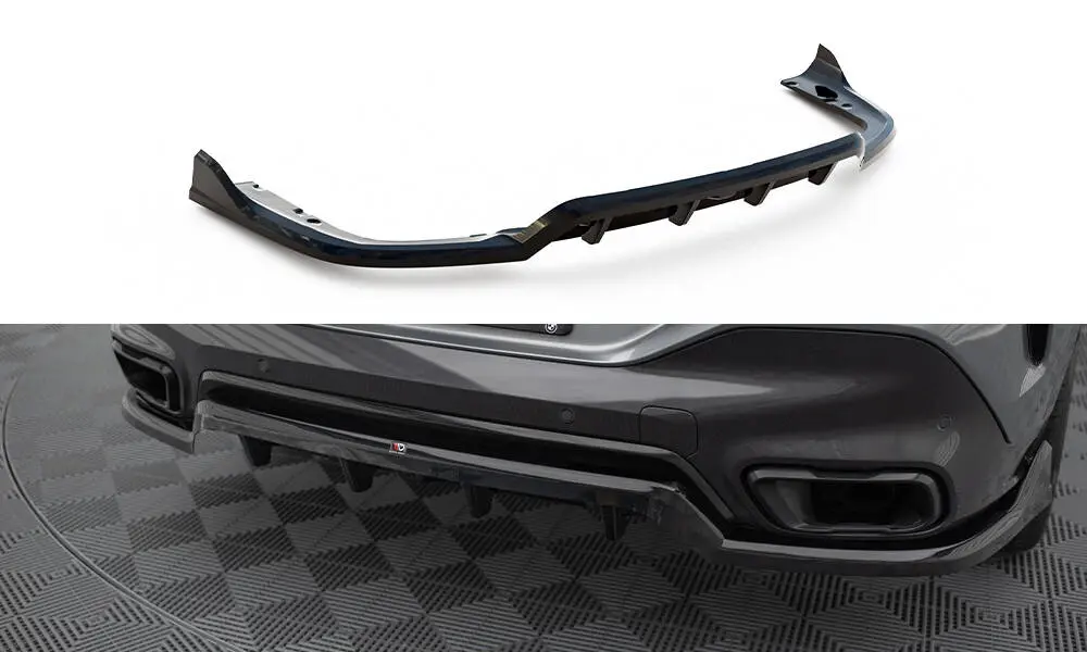 Baksplitter med diffuser BMW X6 (G06) M-Pakke Facelift 2023 -> | V.2 Glossy Black Edition – bilde 3