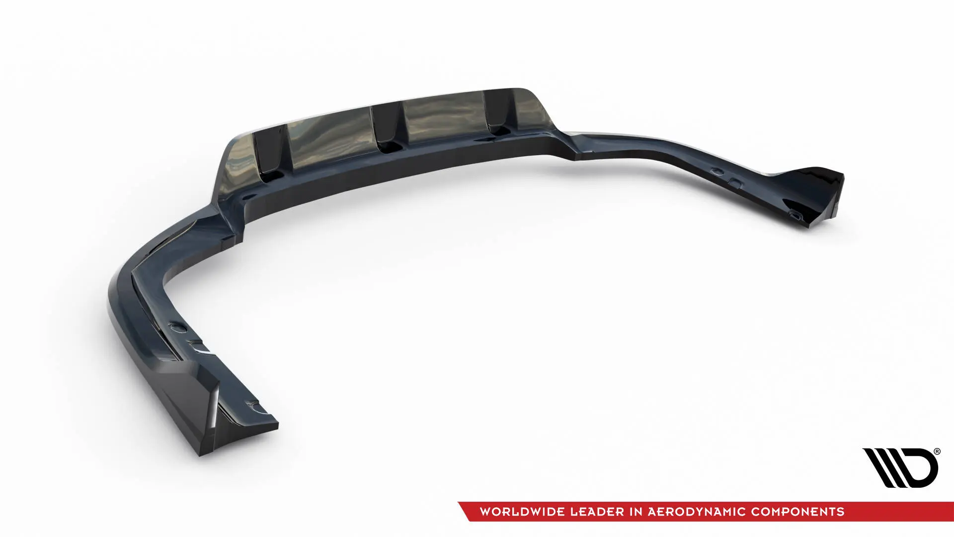 Baksplitter med diffuser BMW X6 (G06) M-Pakke Facelift 2023 -> | V.2 Glossy Black Edition – bilde 6