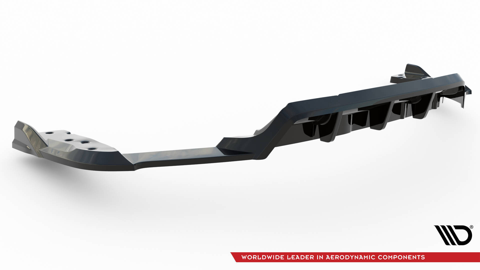 Baksplitter med diffuser BMW X6 M (F96) Facelift 2023 ->  | Glossy Black Edition – bilde 6