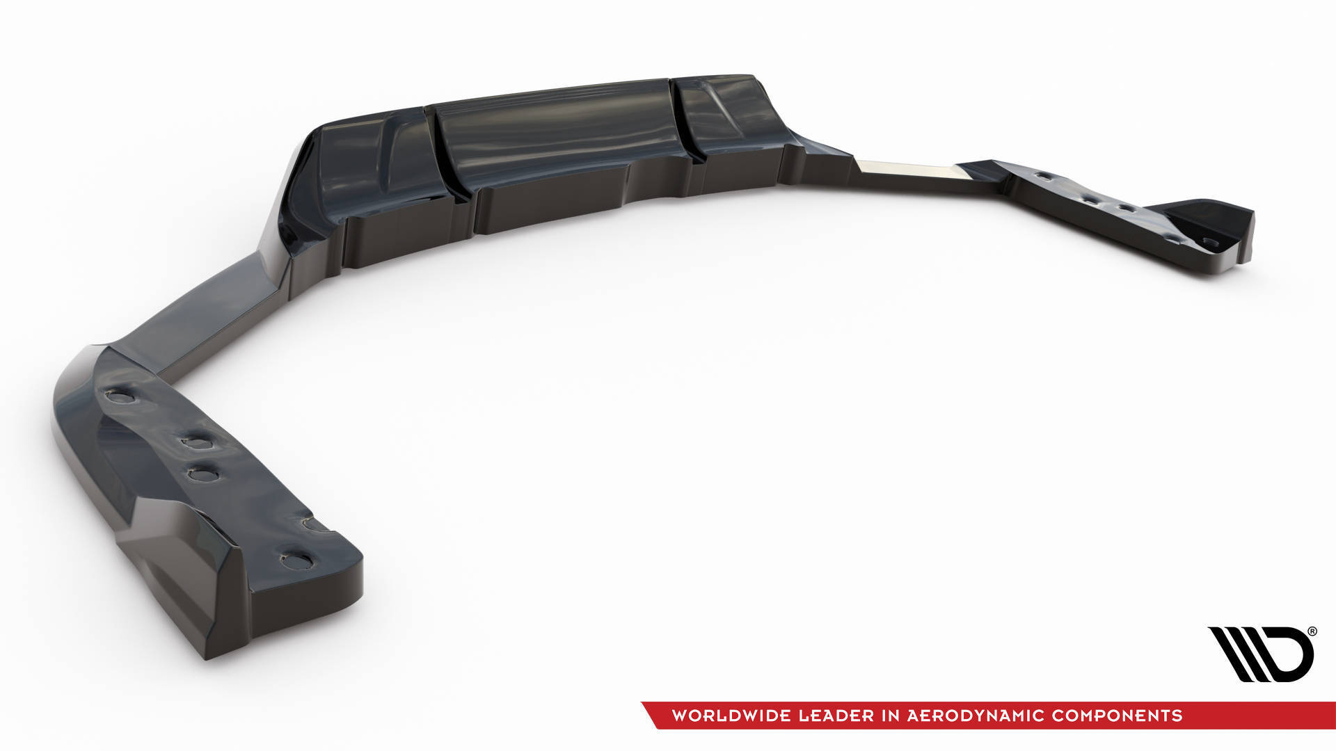 Baksplitter med diffuser BMW X6 M (F96) Facelift 2023 ->  | Glossy Black Edition – bilde 7