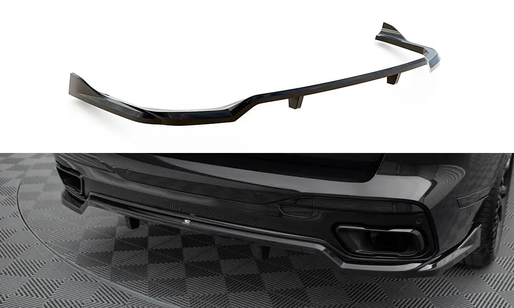 Baksplitter med diffuser BMW X7 (G07) M-Pack  LCI 2022 -> | Glossy Black Edition – bilde 2