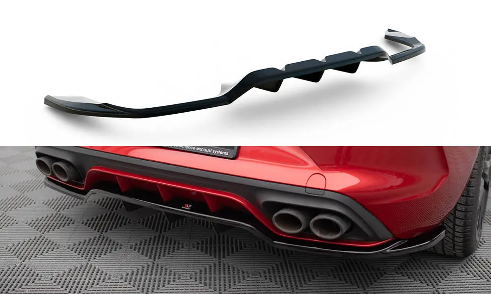 Baksplitter med diffuser Cupra Leon Hatchback Mk1 2020 - > | Glossy Black Edition – bilde 3