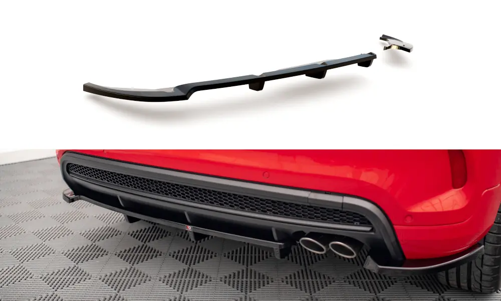 Baksplitter med diffuser Fiat 500X Sport Facelift 2018 - 2024 | Glossy Black Edition – bilde 2