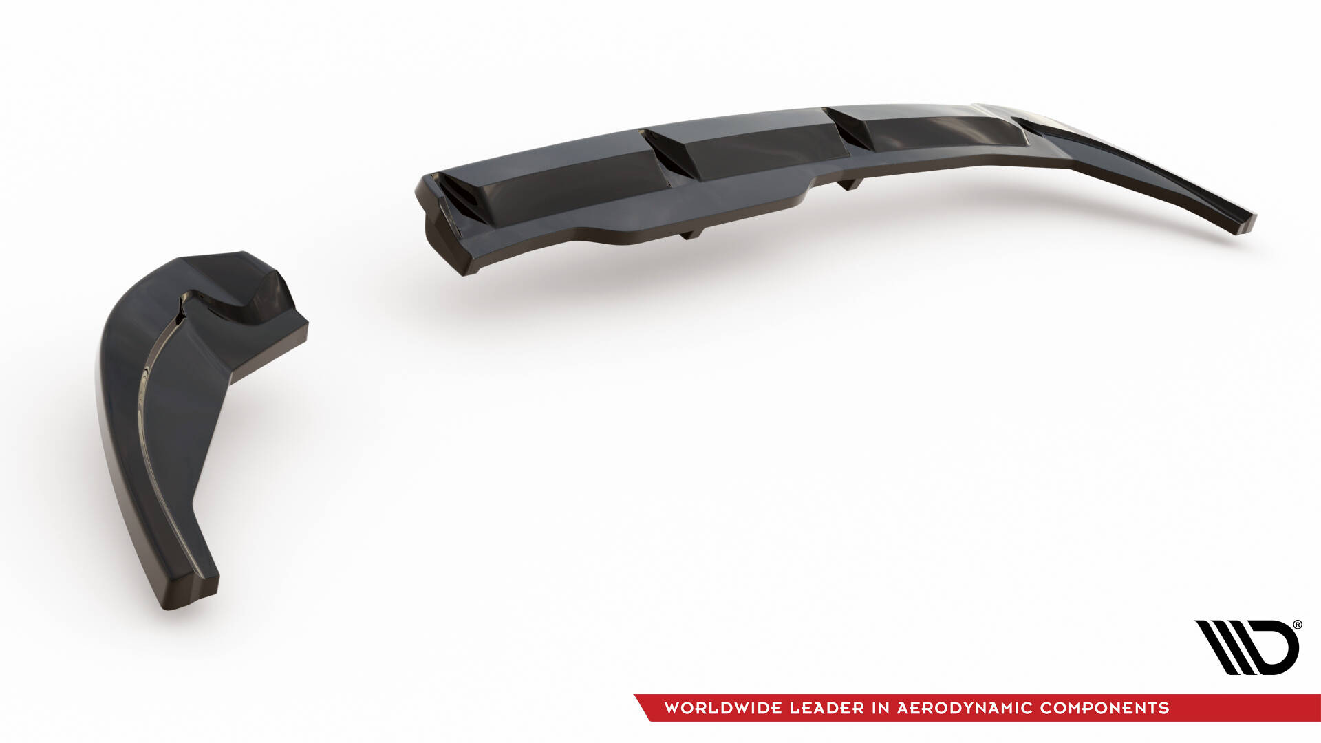Baksplitter med diffuser Fiat 500X Sport Facelift 2018 - 2024 | Glossy Black Edition – bilde 7