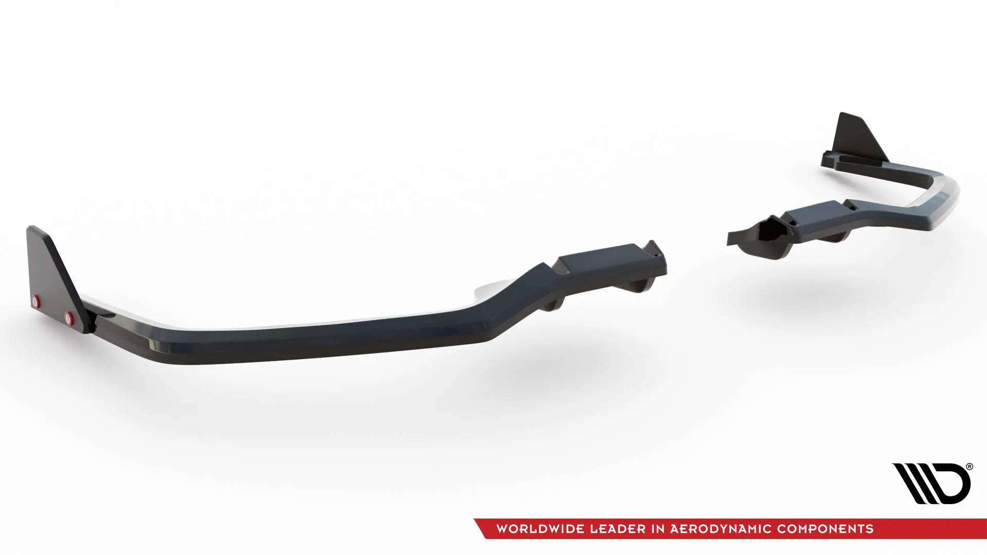 Baksplitter med diffuser + flopper Honda Civic Sport Mk10 2020-2023 | Glossy Black Edition – bilde 6
