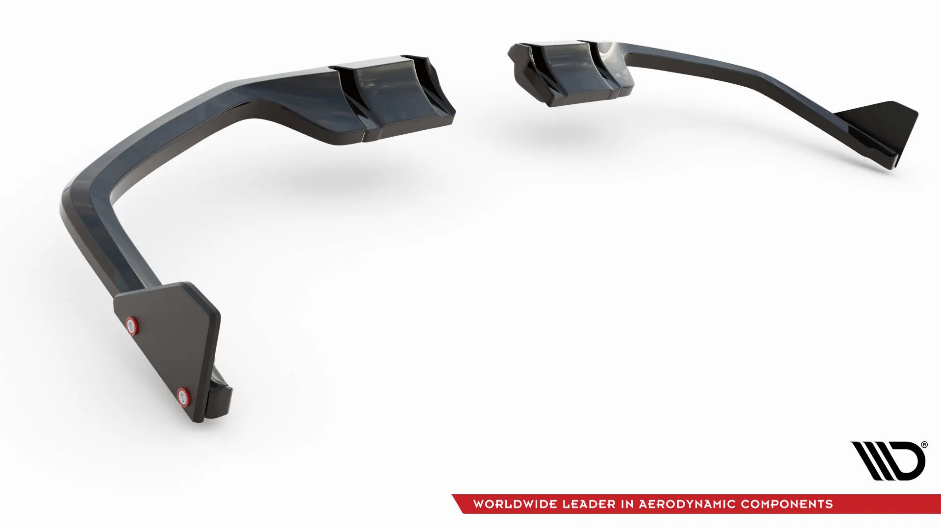 Baksplitter med diffuser + flopper Honda Civic Sport Mk10 2020-2023 | Glossy Black Edition – bilde 7