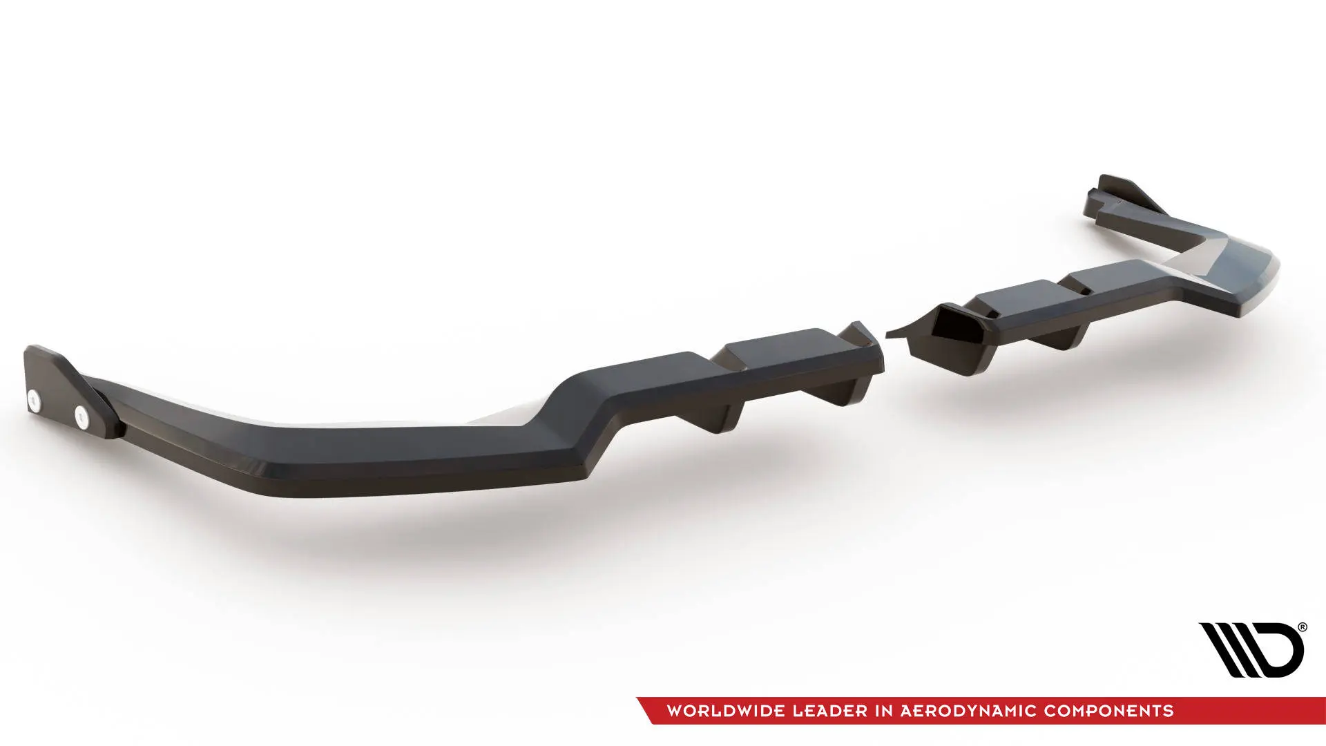 Baksplitter med diffuser + flopper Honda Civic XI Type-R 2023-> | V.1 Glossy Black Edition – bilde 6