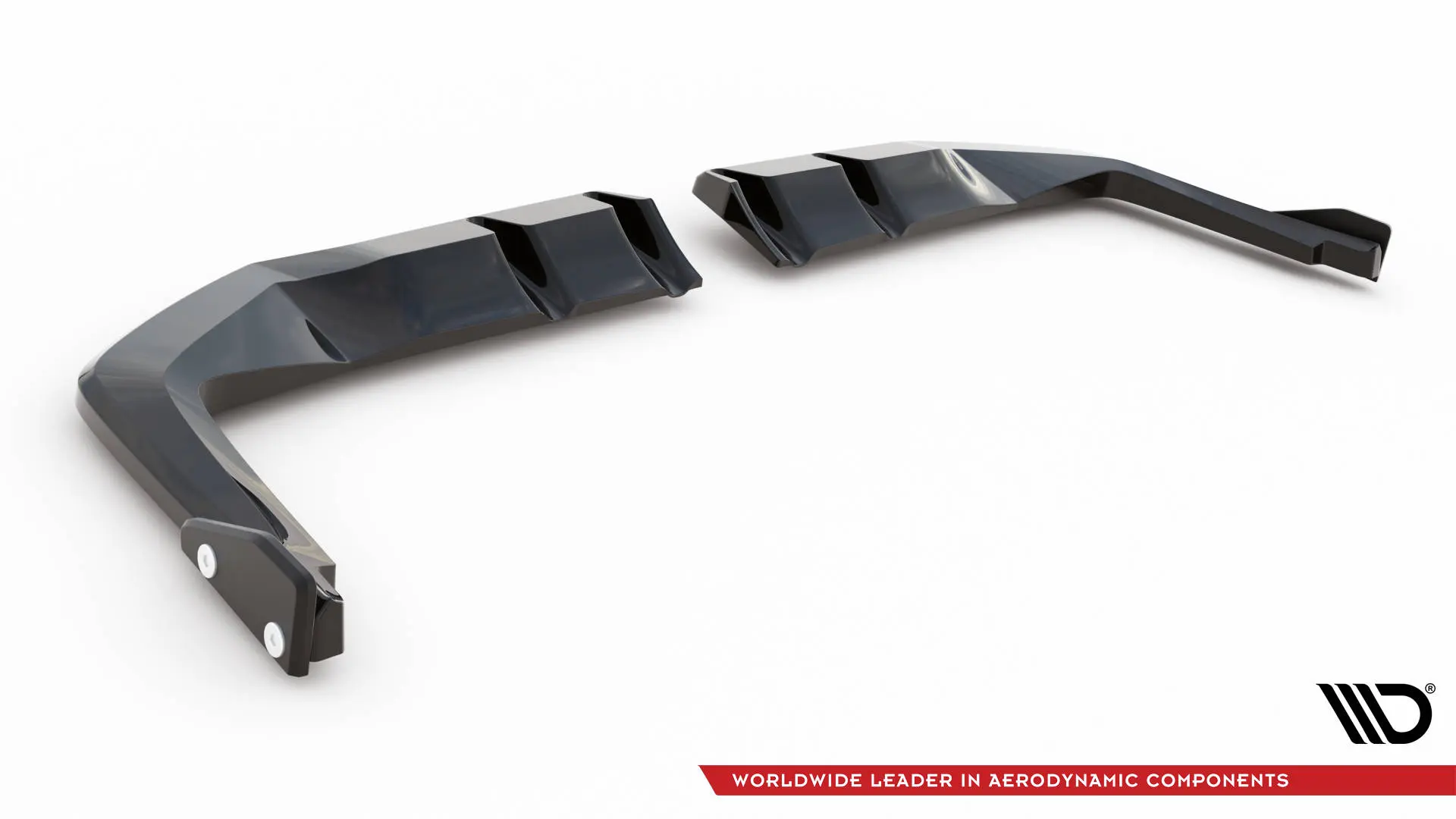 Baksplitter med diffuser + flopper Honda Civic XI Type-R 2023-> | V.1 Glossy Black Edition – bilde 7