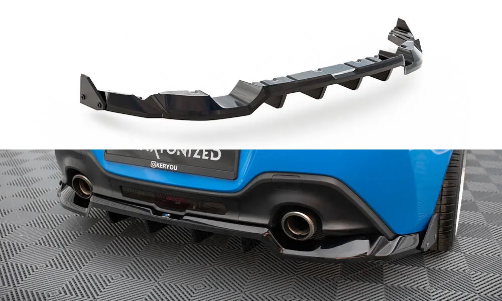 Baksplitter med diffuser + flopper Toyota GR86 2021 - > | V.1 Glossy Black Edition – bilde 2