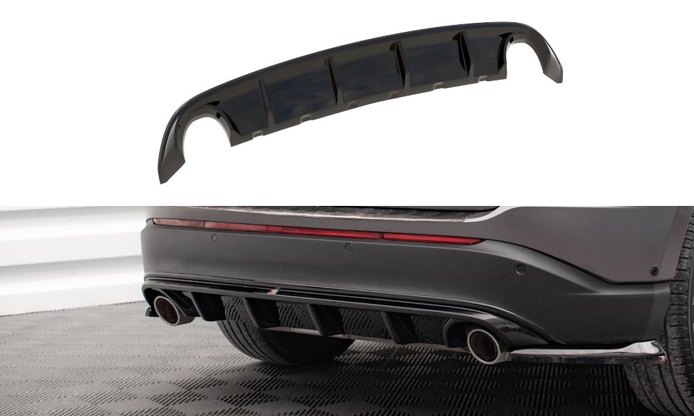 Baksplitter med diffuser Ford Edge II 2014-2019 | Glossy Black Edition – bilde 2