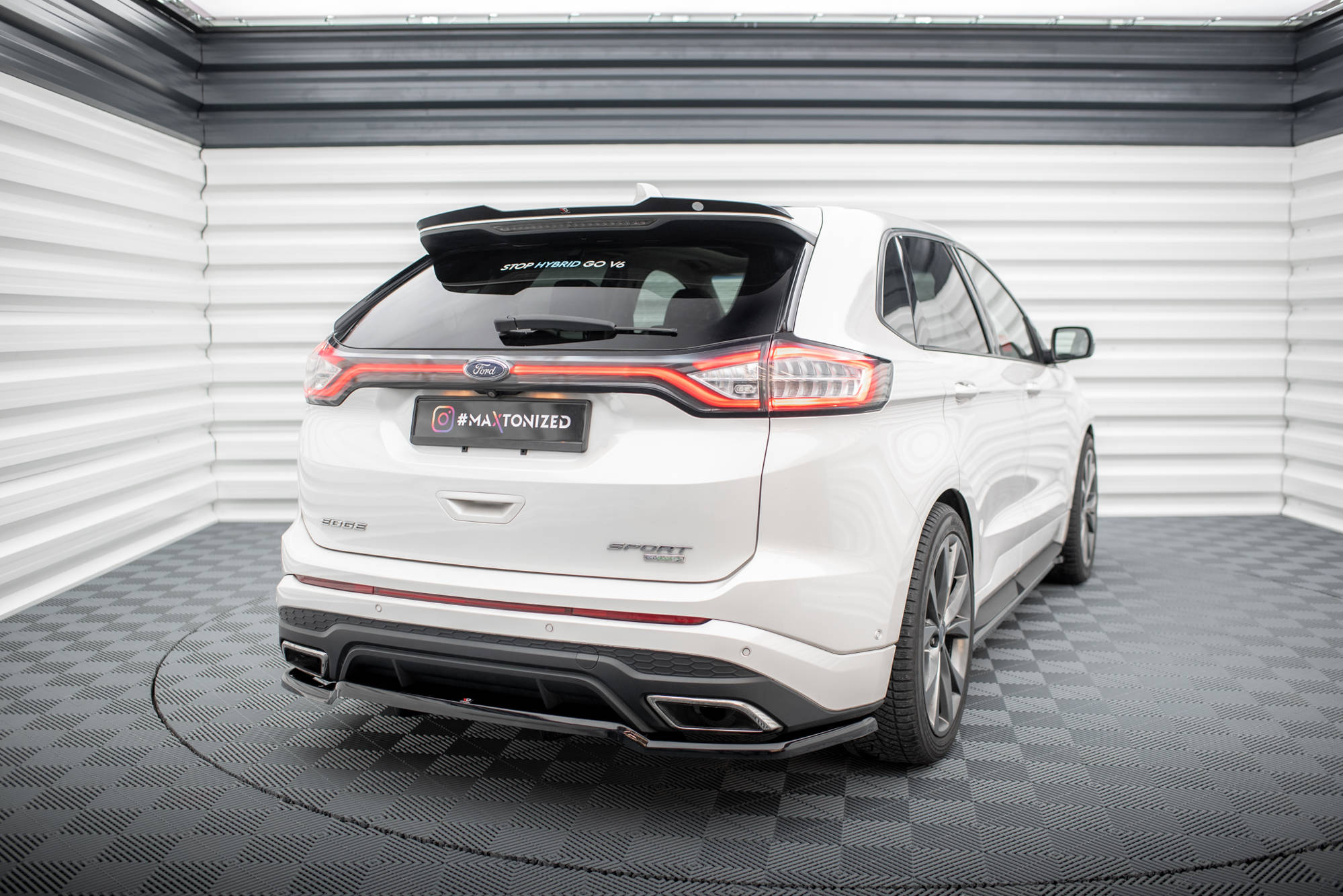 Baksplitter med diffuser Ford Edge Sport Mk2 2014 -2019 | Glossy Black Edition – bilde 3