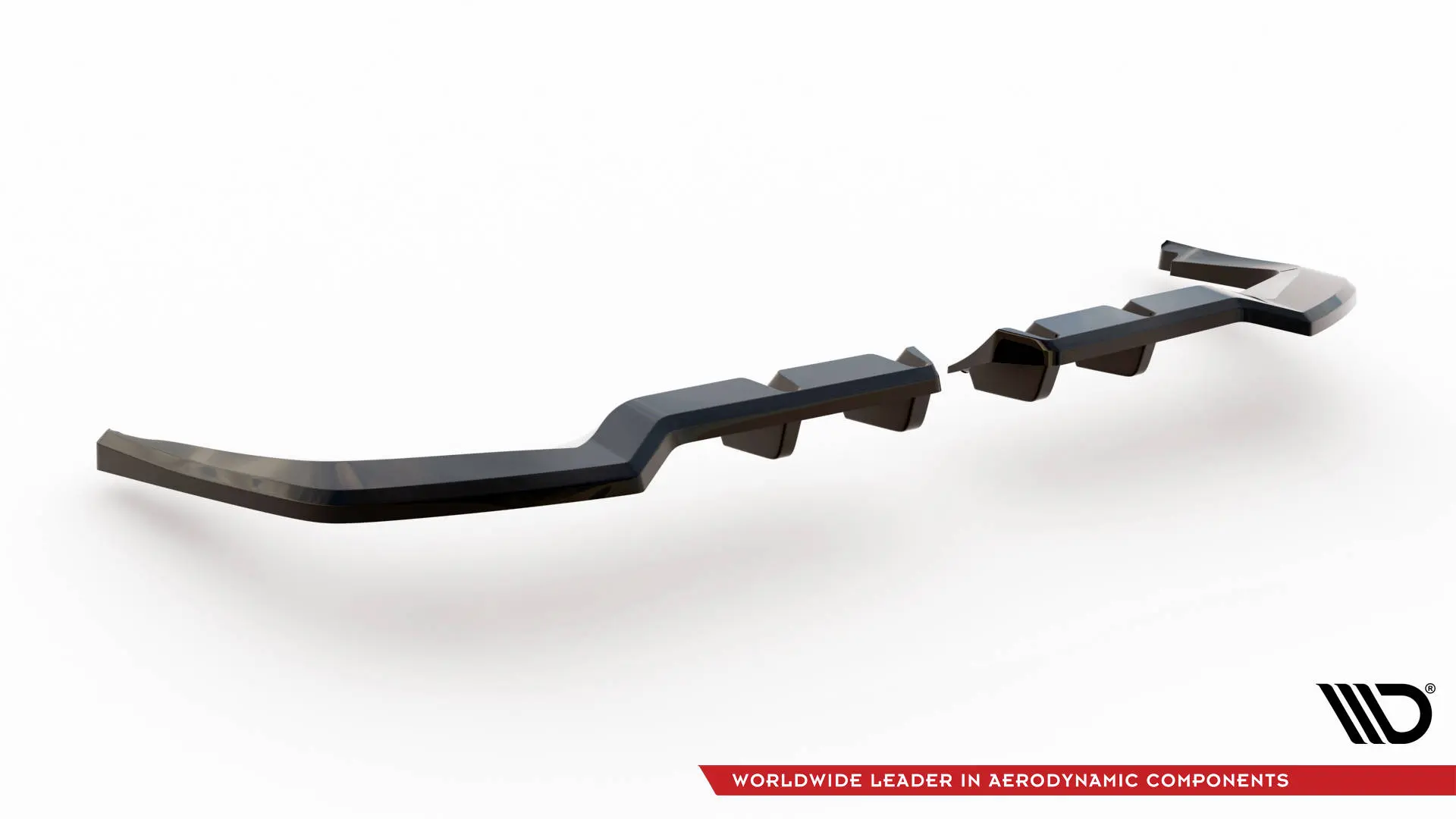 Baksplitter med diffuser Honda Civic XI Type-R 2023-> | V.1 Glossy Black Edition – bilde 6