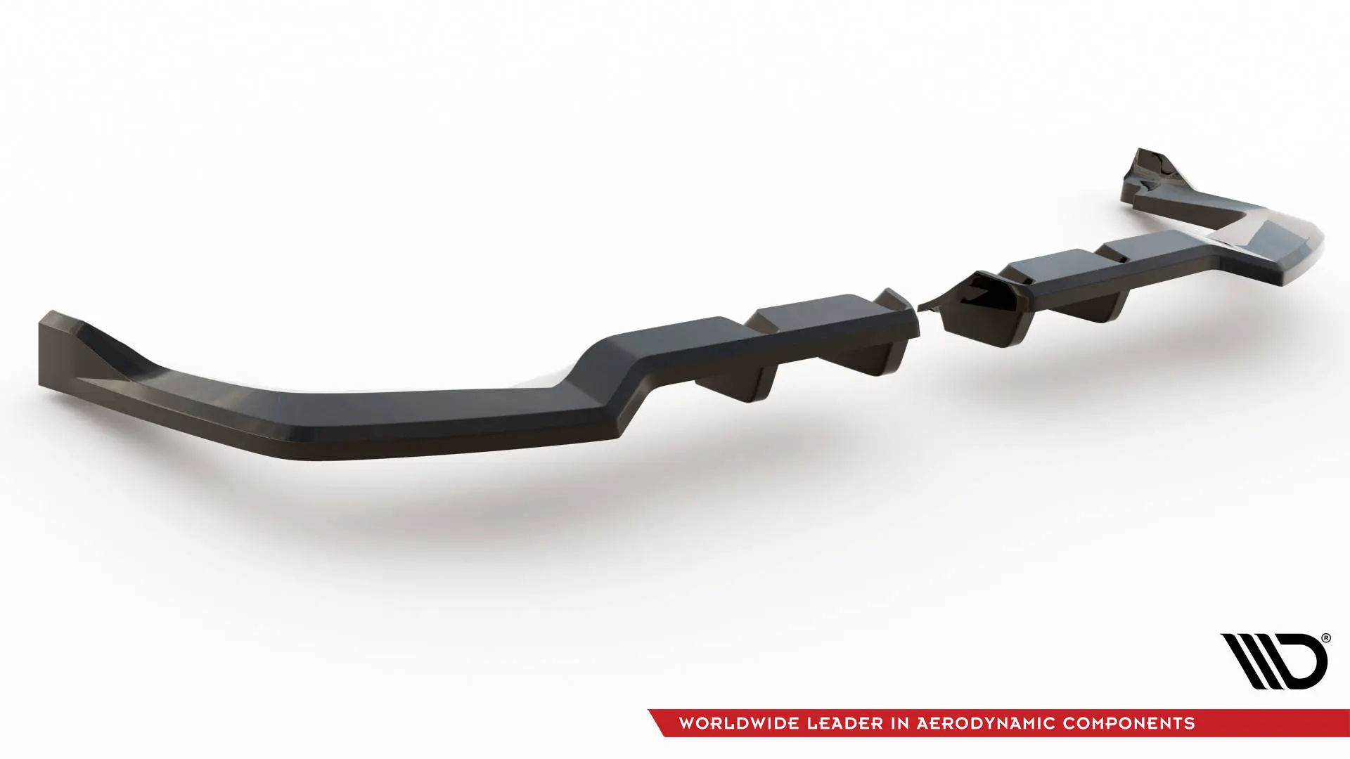 Baksplitter med diffuser Honda Civic XI Type-R 2023-> | V.2 Glossy Black Edition – bilde 6