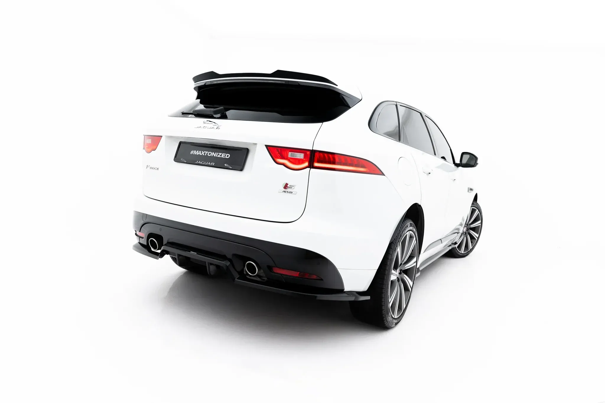 Baksplitter med diffuser Jaguar F-Pace S (X761) 2016 - 2020 | Glossy Black Edition