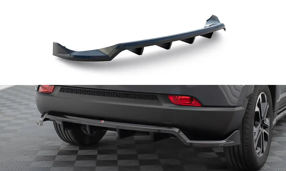 Baksplitter med diffuser Jeep Compass Limited mk2 facelift 2021 - > | Glossy Black Edition – bilde 2
