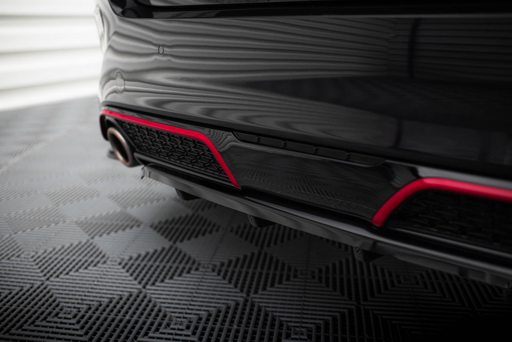 Baksplitter med diffuser Kia Ceed GT III Facelift 2021 - > | Glossy Black Edition – bilde 3