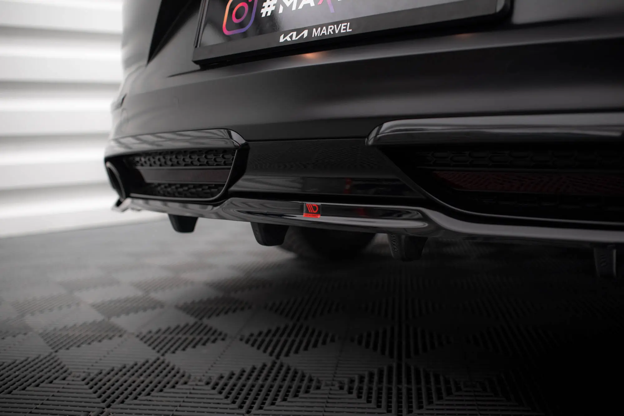 Baksplitter med diffuser Kia Proceed GT facelift 2021 - > | Glossy Black Edition