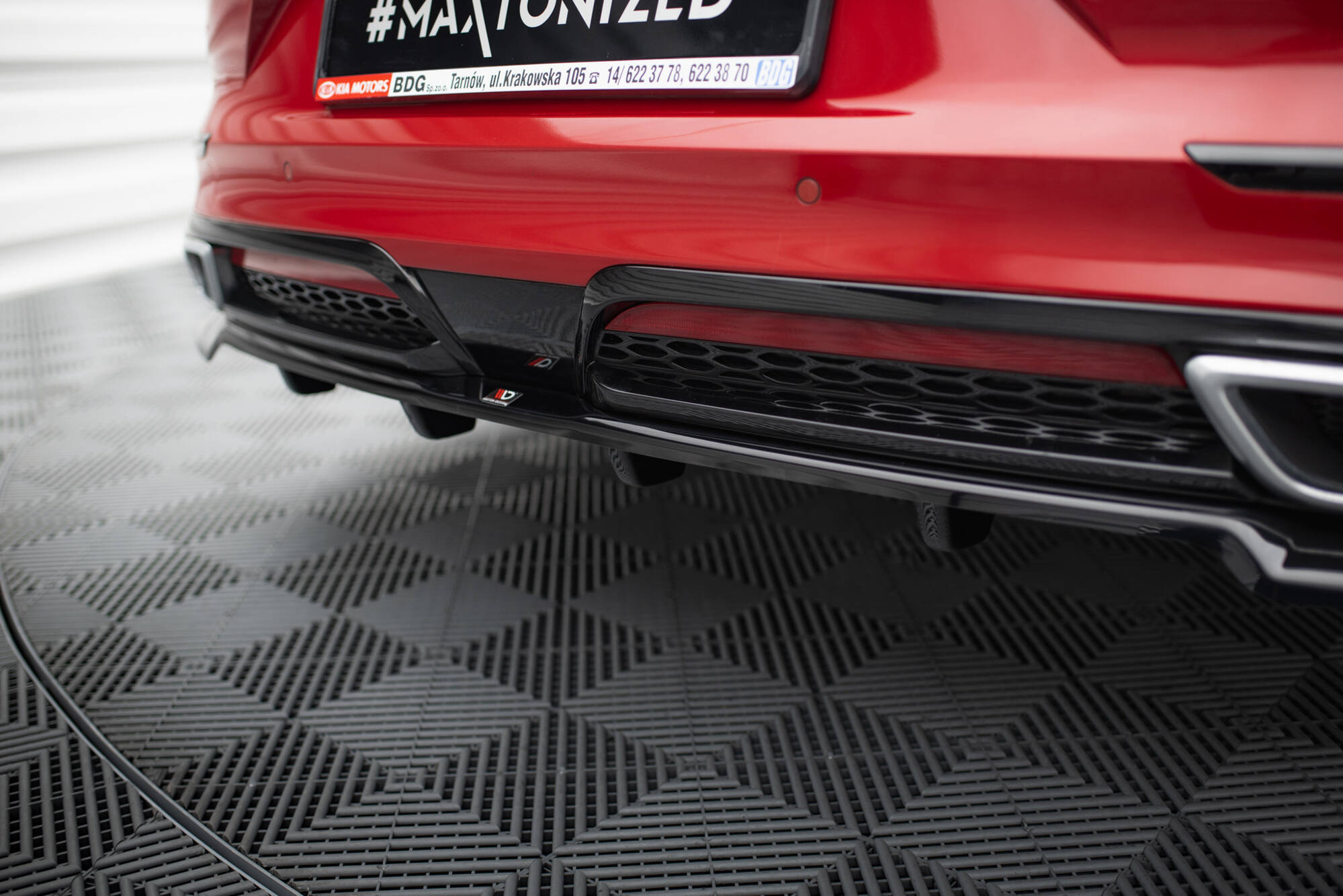 Baksplitter med diffuser Kia ProCeed I 2018 - 2021  | Glossy Black Edition – bilde 6