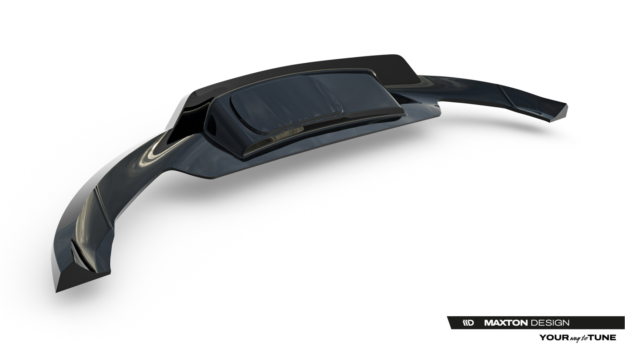 Baksplitter med diffuser Land Rover Range Rover Evoque Dynamic II 2018 - 2023  | Glossy Black Edition – bilde 8