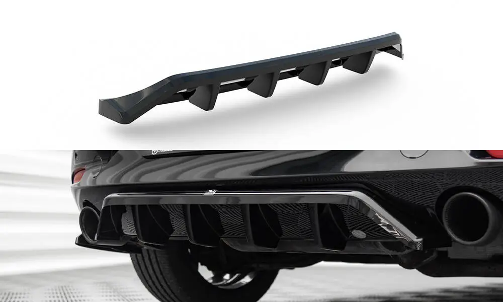 Baksplitter med diffuser Mazda 3 Mk4 2019 - > | Glossy Black Edition – bilde 2